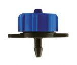 Hydro Flow Regulated Button Emitter Blue 2 GPH (100 Pack)